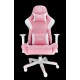 TALIUS Silla Dragonfly gaming blanco/rosa 2D, butterfly, base nylon, ruedas 60mm nylon, gas clase 4, - TAL-DRAGONFLY